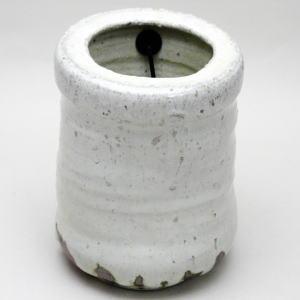 花器 茶道具 花入 掛置用 唐津焼き 粉引 旅枕 西岡小十作 茶道