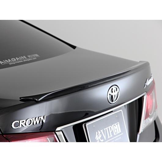 12/16迄 エイムゲイン AIMGAIN 210系クラウン トランクスポイラー クラウンアスリート 210系後期 純VIPスポーツ トランクスポイラー