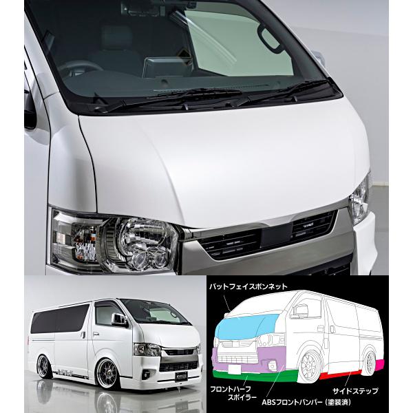 ハイエース200系（4.5.6.7型/ナロー車） 純VIP EXE バットフェイス