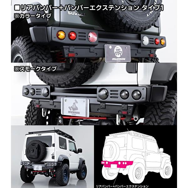 ジムニーシエラJB74W アドベンチャー ディフェンダー【未塗装】 リア