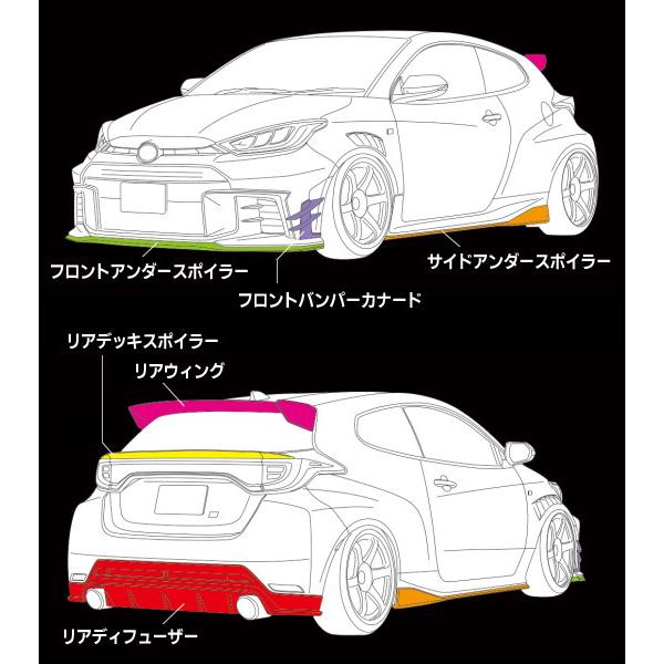 GRヤリスGXPA16後期 エイムゲインスポーツ【FRP】 【カーボン