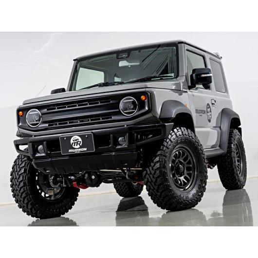 ジムニーシエラ フロントと後ろのバンパー 無塗装黒 ジムニーシエラ JB74W マッドロンスポーツ【未塗装】 リアバンパー ※車