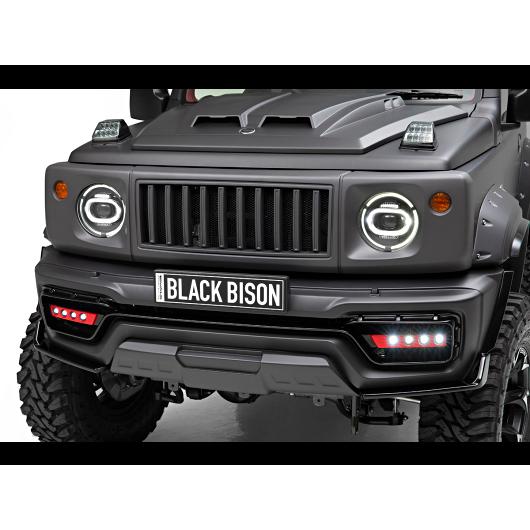 ジソン ジムニーシエラ JB74W ブラックバイソン【FRP】 エアロ3点セット(F+R+