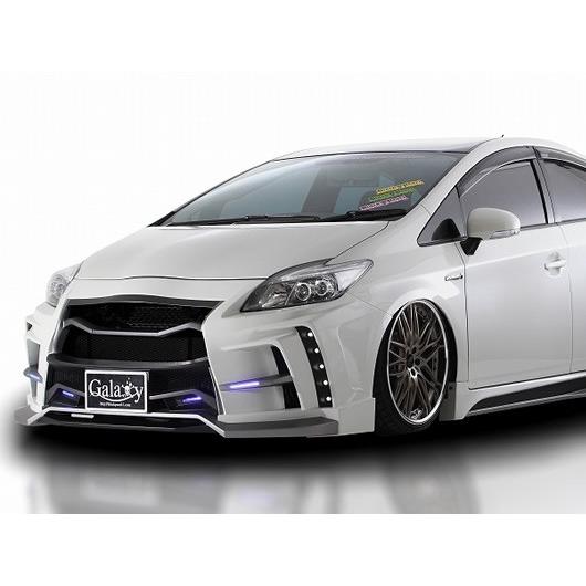 プリウスZVW30 ギャラクシー エアロ フロントバンパー ブラックパール