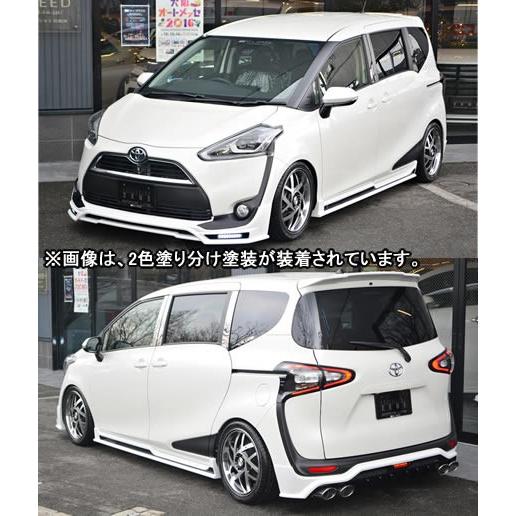 シエンタ170系 前期 ゼウス グレースライン 未塗装 エアロ4点セット 