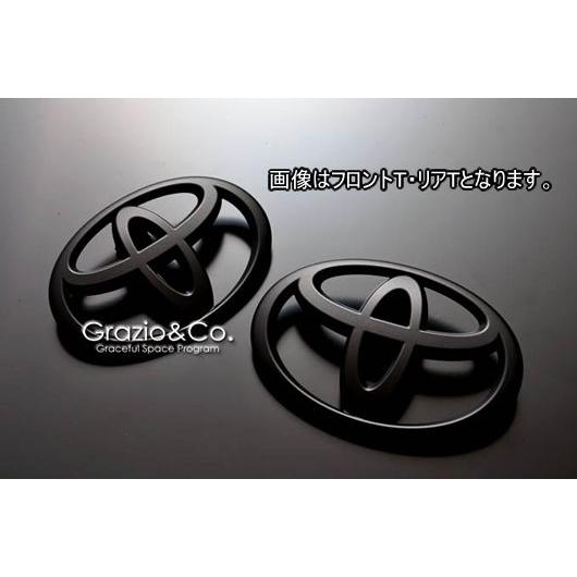 TOYOTA86 前期 マットブラック エンブレム2点セット グラージオ : IMC
