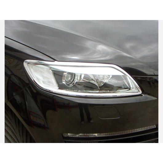 アウディ　Q7　ヘッドライトクロームリム　2006-