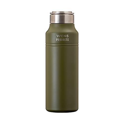 Atlas アトラス WENS（ウェンズ） 水筒 軽量 直飲み 保冷 洗いやすい 1リットル アウトドア カーキ AWPB-1001KH