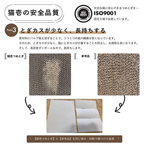 猫壱（necoichi） バリバリボウル 交換用つめとぎ 2個パック ライトブラウン｜imi-store｜05