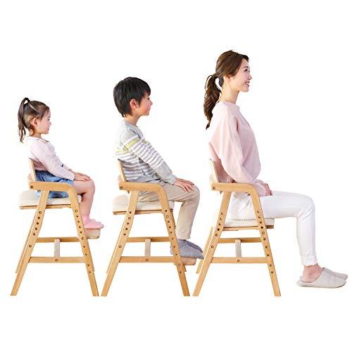 ローボード 大和屋 キトコ キッズダインニングチェア ナチュラルフレーム アイボリー 3歳からのダイニングチェア 【2692727774】(13810円)
