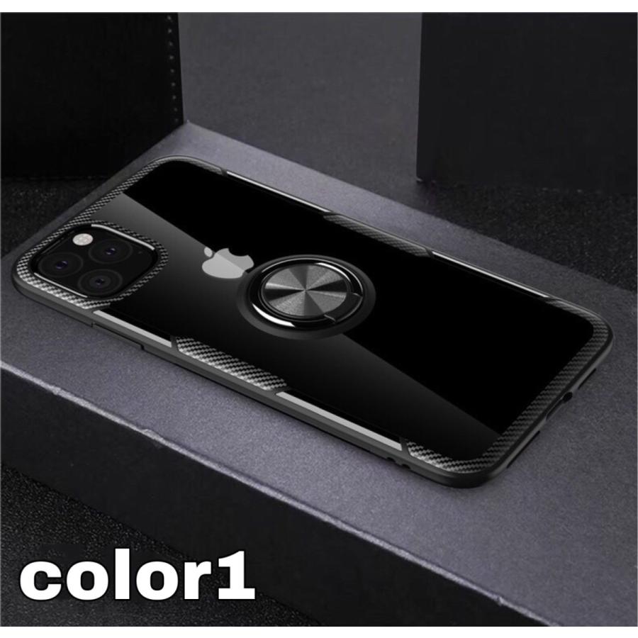 iPhone スマホケース iPhone11 ケース iPhoneXR Pro リング付き 透明
