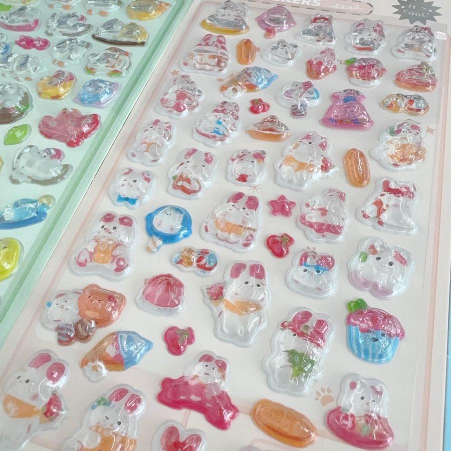 ボンボンシール ドロップシール ぷくぷくシール 立体シール 3Dシール