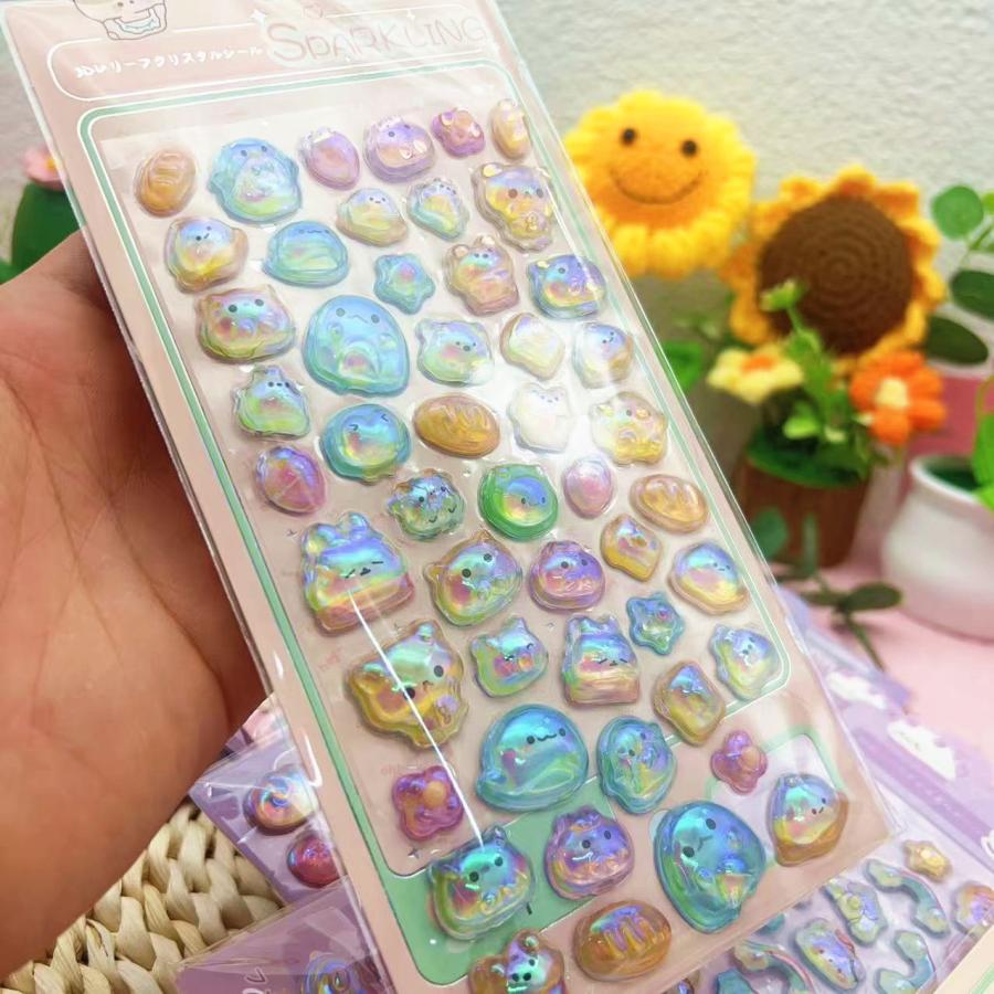 ボンボンシール ドロップシール ぷくぷくシール 立体シール 3Dシール