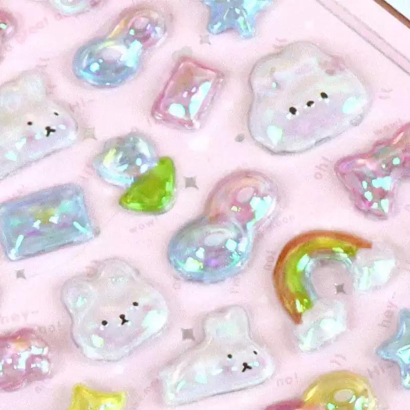 ボンボンドロップシール　ぷっくりシール　まとめ売り 楽天市場】ボンボンドロップシール ぷっくり シール ぷくぷくシール