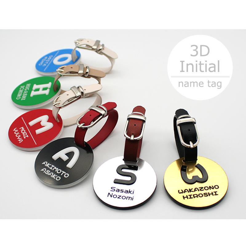 ネームプレート ゴルフ 3D イニシャル 立体文字 アクリル素材 ネームプレート ゴルフ 3D イニシャル 立体文字 アクリル素材