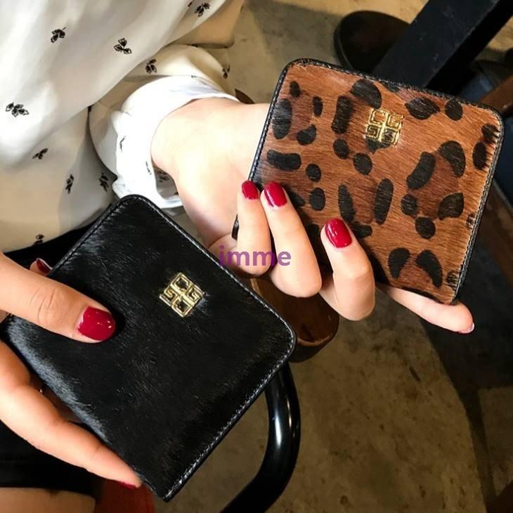 ミニ財布 レディース 本革 ハラコ ヒョウ柄 レオパード カードケース 二つ折り ミニウォレット 薄い 旅行用 財布 人気 財布 可愛い カード収納 大容量 使いや Im 3494hsqtw アイムミー 通販 Yahoo ショッピング
