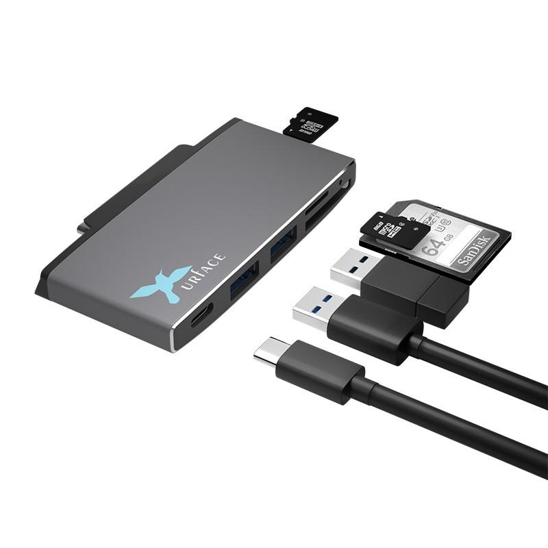 Surface Go/Go2 専用 USB3.0 Type-C PD ポート & カードリーダー USB