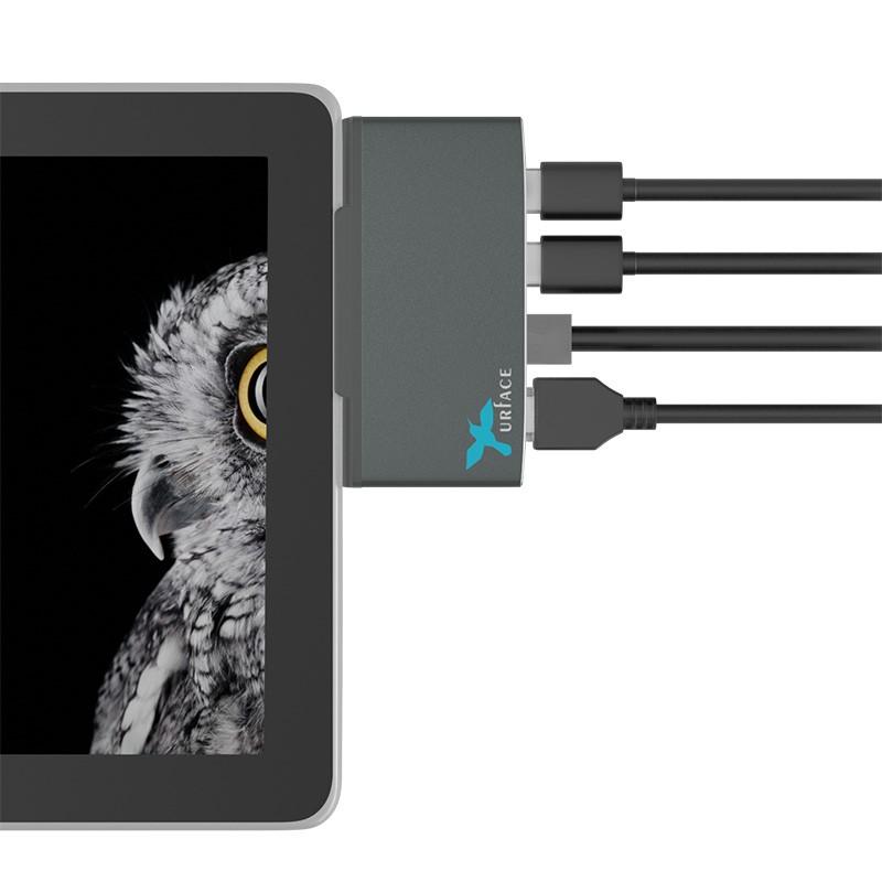 Surface Go/Go2 専用 USB3.0 HDMI LAN ポート USB ハブ アダプタ