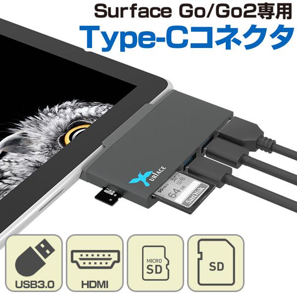TSdrena Surface Go3   Go2  Go (サーフェス ゴー) 専用ドッキング USB Type C ハブ HDMI 変換
