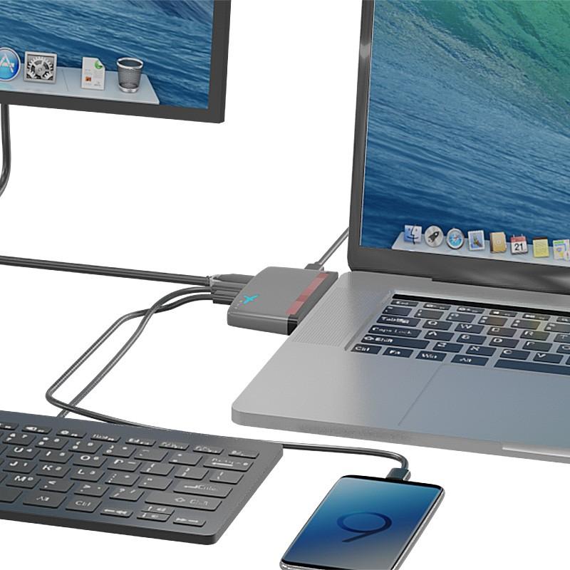 MacBook Air / Pro 対応 USB3.0 Type-C PD/Data HDMI ポート USB ハブ