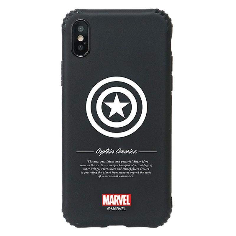 MARVEL（マーベル） iPhoneSE(第2世代) ケース ブラックジェルケース