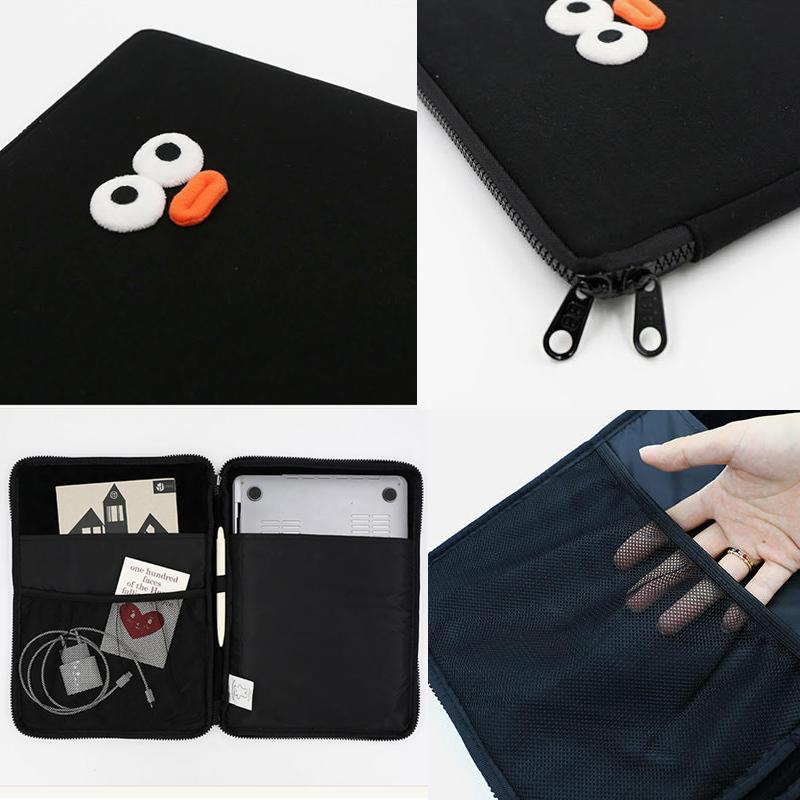 オーロリーデイ　パソコンケース　13inc black 黒　韓国 楽天市場】O,LD! X Sweetch Laptop pouch 13インチ 14インチ 15インチ