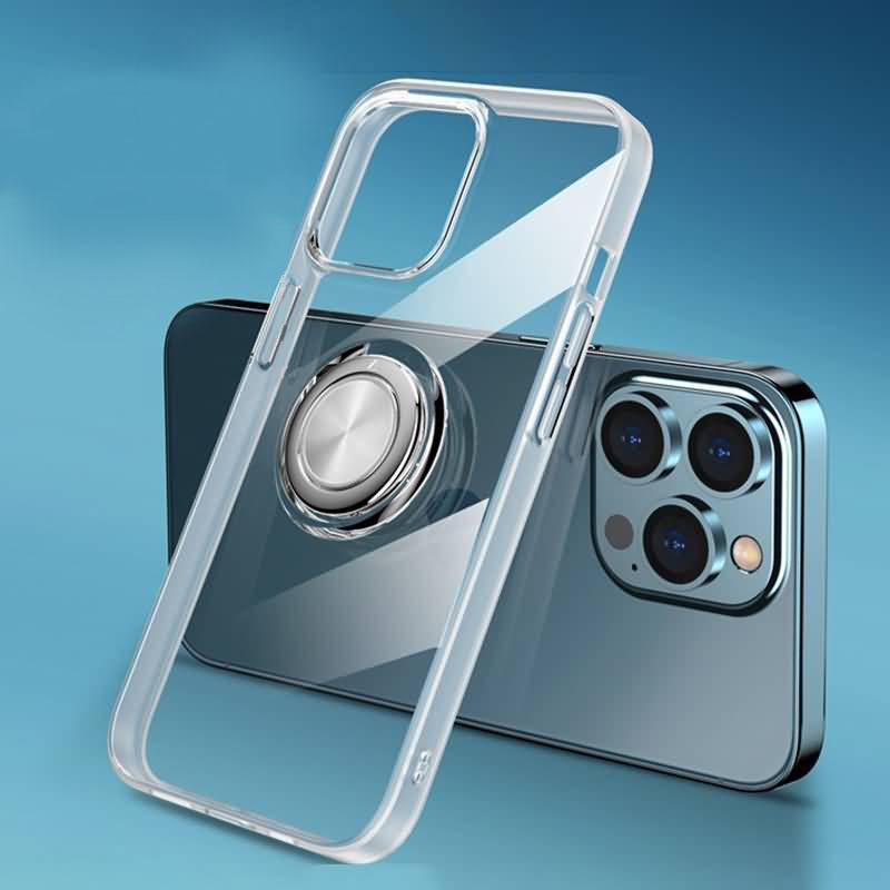 iPhone13 ケース iPhone13Pro リング付き クリア バンカーリング