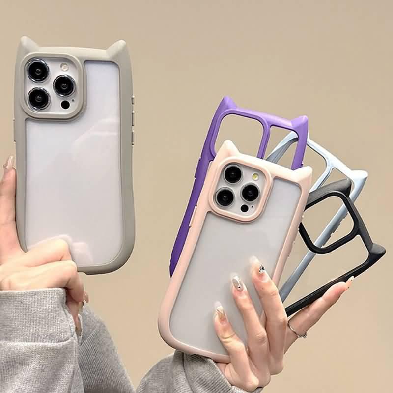 iPhone16 16Pro iphone14 13 ケース ねこみみ ネコミミ クリアケース