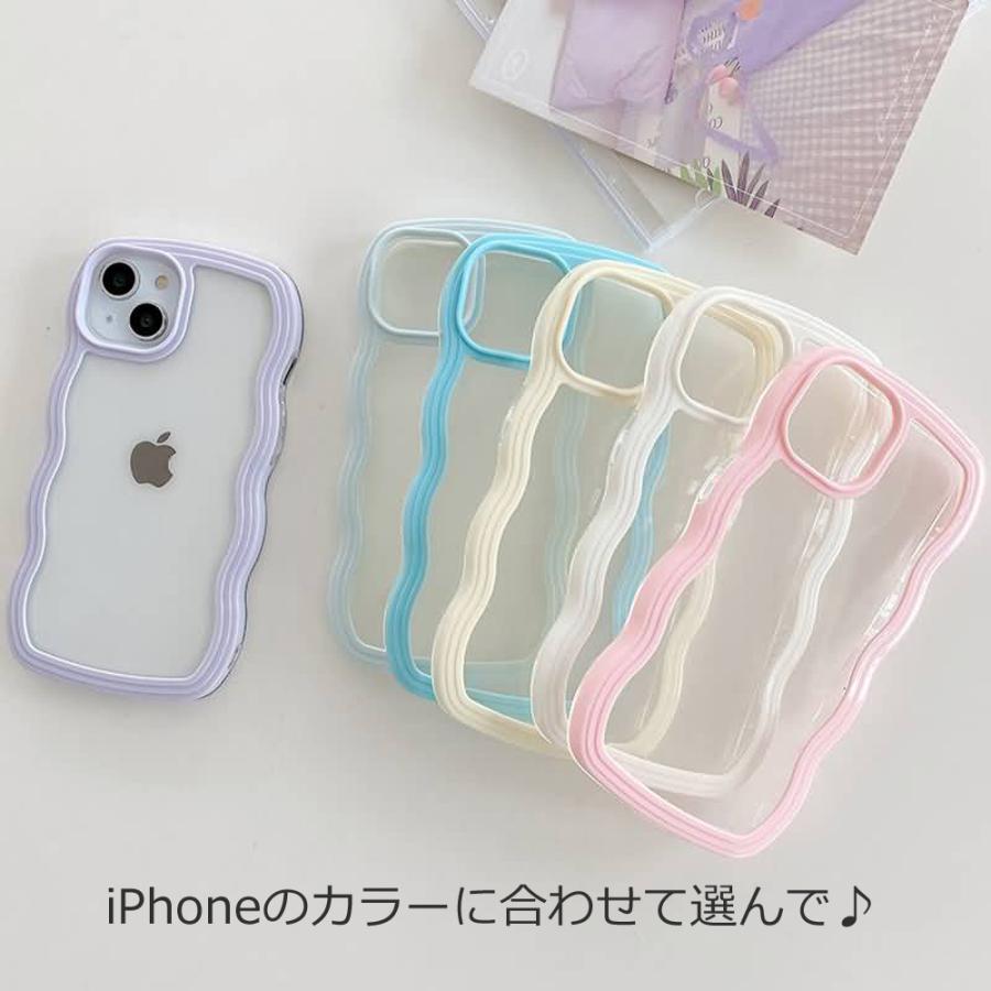 スマホケース iPhone17 iPhone16e iPhone17e ケース ウエーブ クリア