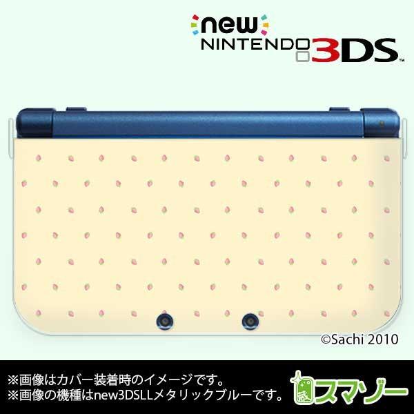(new Nintendo 3DS 3DS LL 3DS LL ) かわいいGIRLS 10 いちごドット イエロー スイーツ カバー｜imobilestore