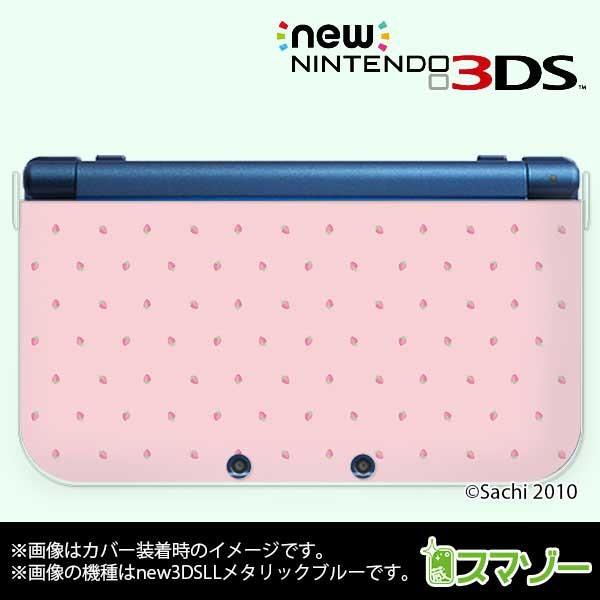 new Nintendo 3DS LL ) かわいいGIRLS 11 いちごドット ピンク