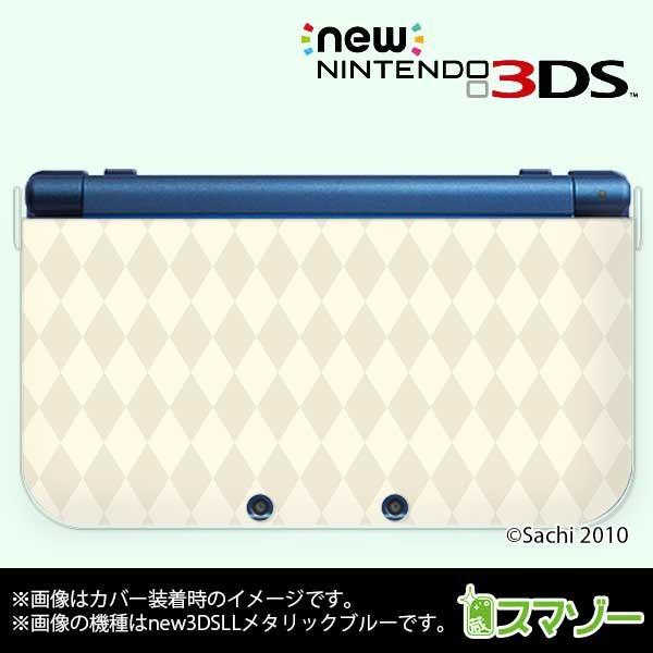 (new Nintendo 3DS 3DS LL 3DS LL ) かわいいGIRLS 16 アーガイルチェック パステルホワイト カバー｜imobilestore