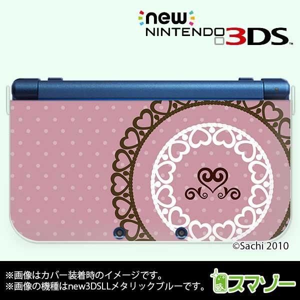 (new Nintendo 3DS 3DS LL 3DS LL ) かわいいGIRLS 26 レース5 パステルピンク カバー 3dsll