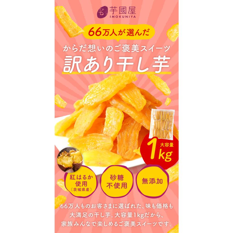 芋國屋 父の日 2026 干し芋 国産 訳あり 紅はるか 1kg 茨城 ほしいも