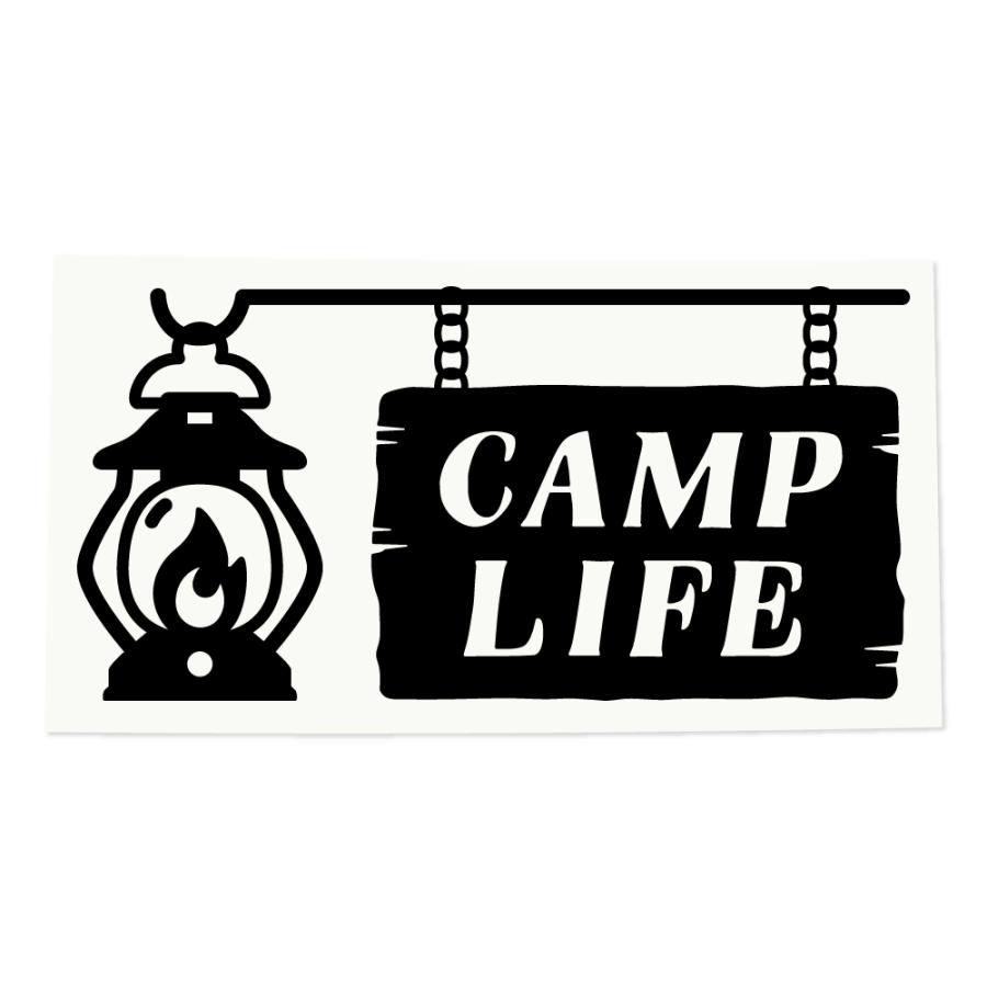 CAMPステッカー 【CAMP LIFE】 キャンプステッカー / アウトドア