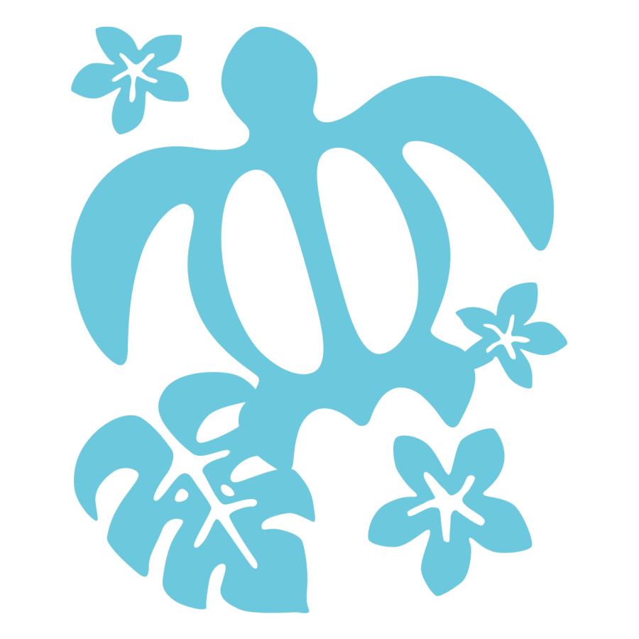 ホヌステッカー/HONU/ウミガメ シール/モンステラ/ハワイアン