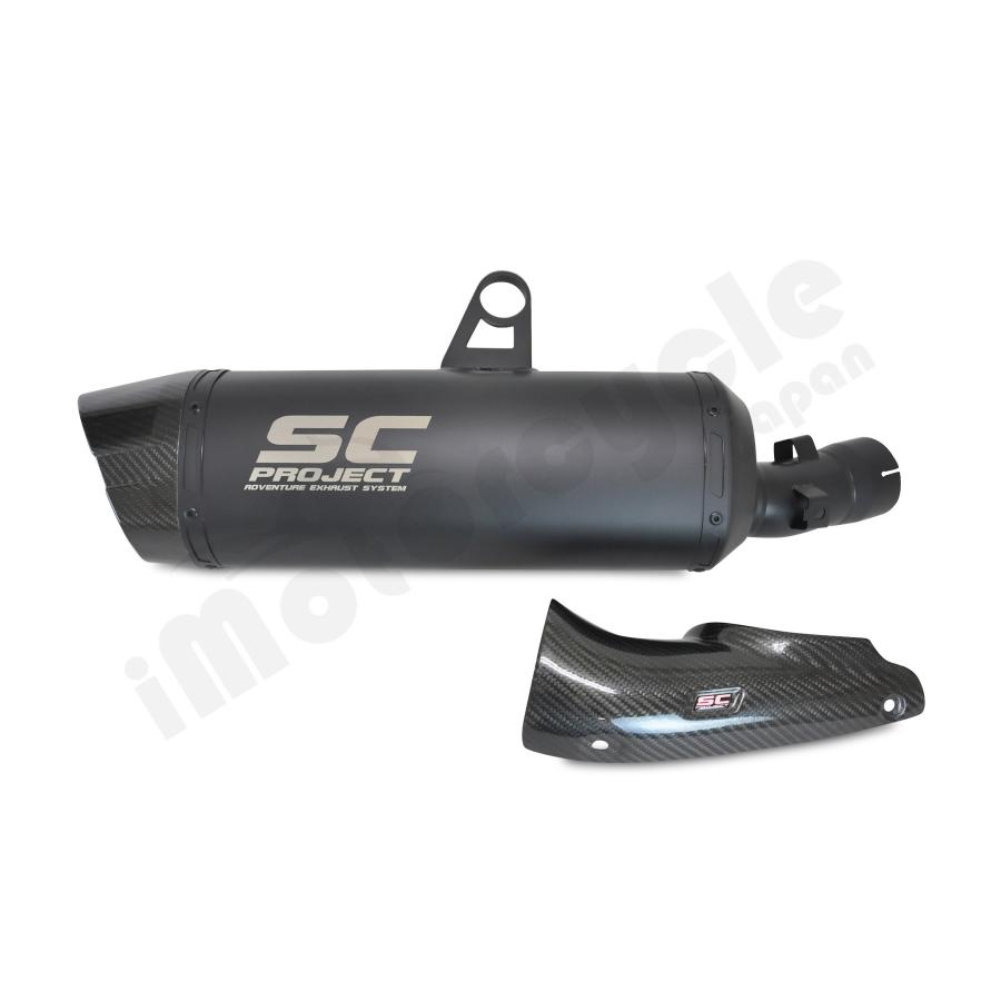 【国内在庫】公道走行可 SC-PROJECT - アドベンチャー スリップオンサイレンサー ”ブラックエディション” R 1200 GS / ADVENTURE '17-18の画像