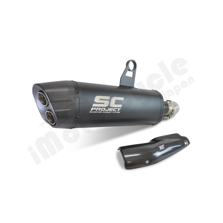 【国内在庫】公道走行可 SC-PROJECT - アドベンチャー スリップオンサイレンサー ”ブラックエディション” R 1250 GS / ADVENTURE '19-20の画像