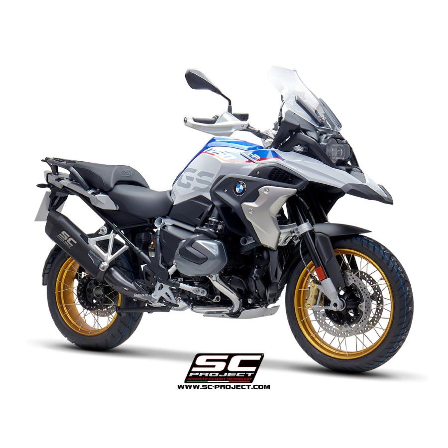 【国内在庫】公道走行可 SC-PROJECT - アドベンチャー スリップオンサイレンサー ”ブラックエディション” R 1250 GS / ADVENTURE '20-24の画像