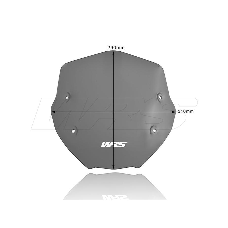 【国内在庫】WRS - ウインドスクリーン (スポーツタイプ) R 1250 R '19-24 ダークスモーク_2