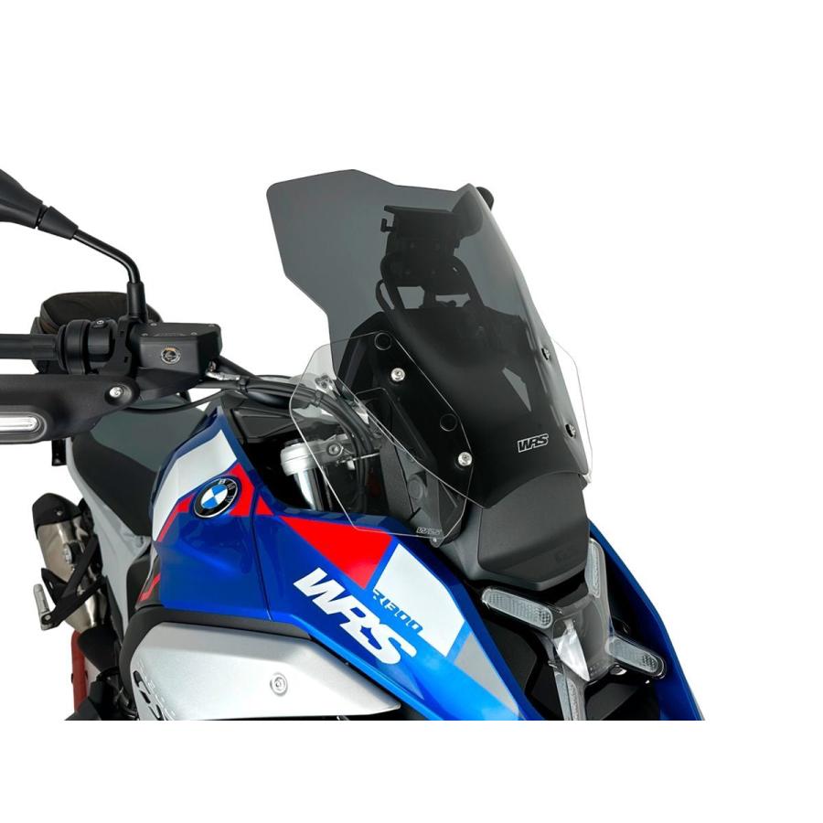 【国内在庫】WRS - ウインドスクリーン (ツーリングタイプ) R 1300 GS '23-25 / ADVENTURE '24-25 (レーダー対応) スモーク_4