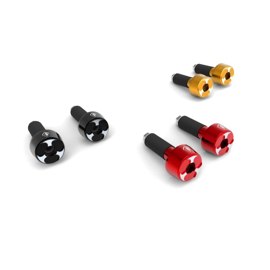 【国内在庫】DUCABIKE (DBK) - 汎用 ハンドルバーエンド 13 - 18 mm レッド_1