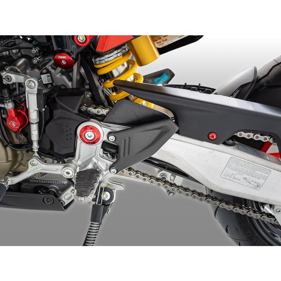 【国内在庫】DUCABIKE (DBK) - ドライカーボン ヒールガード (艶なし) HYPERMOTARD 698 MONO / RVE '24-25の画像