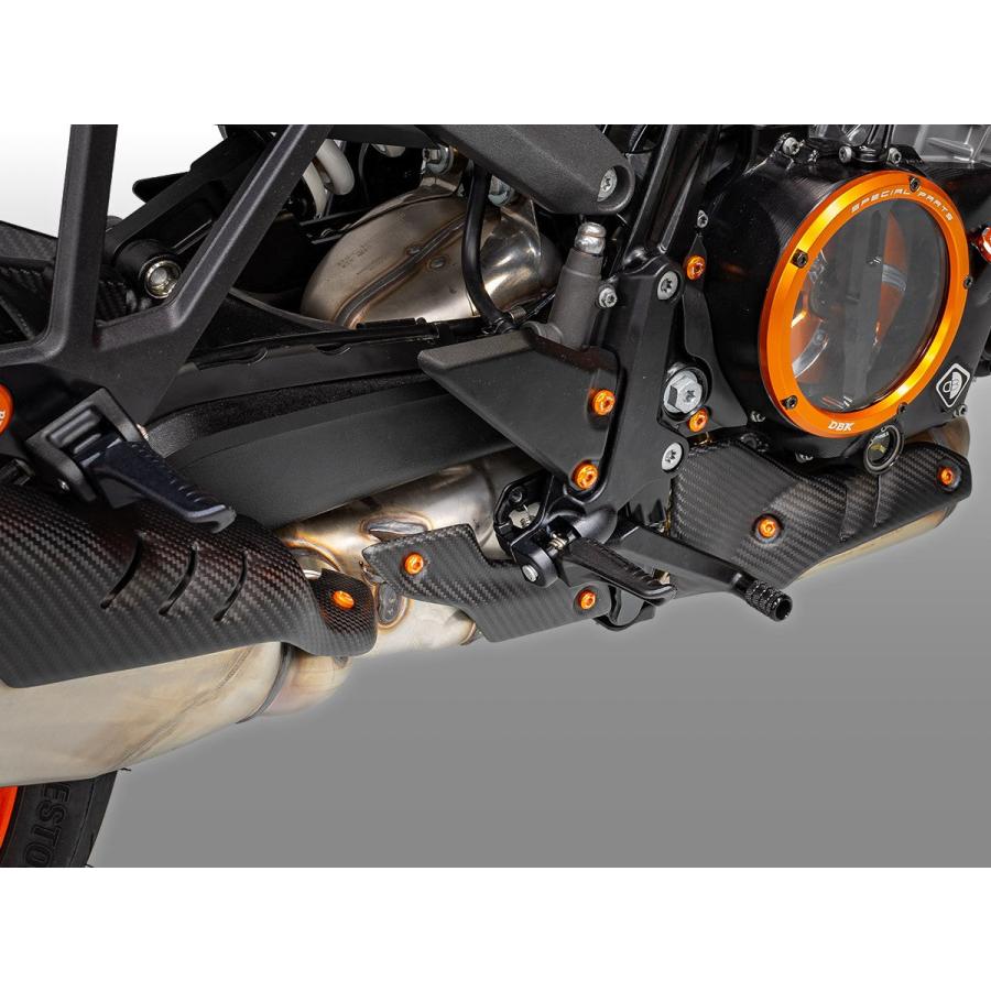 【正規輸入代理店】DUCABIKE (DBK) - ドライカーボン エキゾーストヒートガード (後側 / 艶なし) 990 DUKE '24 / 990 DUKE R '25の画像
