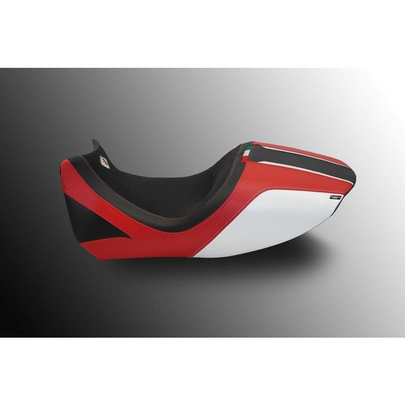 【正規輸入代理店】DUCABIKE (DBK) - 純正シート用カバー DIAVEL '15-18 ブラック / レッド_1
