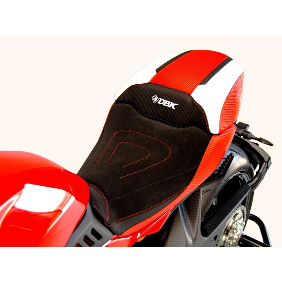 【正規輸入代理店】DUCABIKE (DBK) - 純正シート用 コンフォートカバー (シートヒーター対応) DIAVEL V4 '23-26 ブラック / レッド_5
