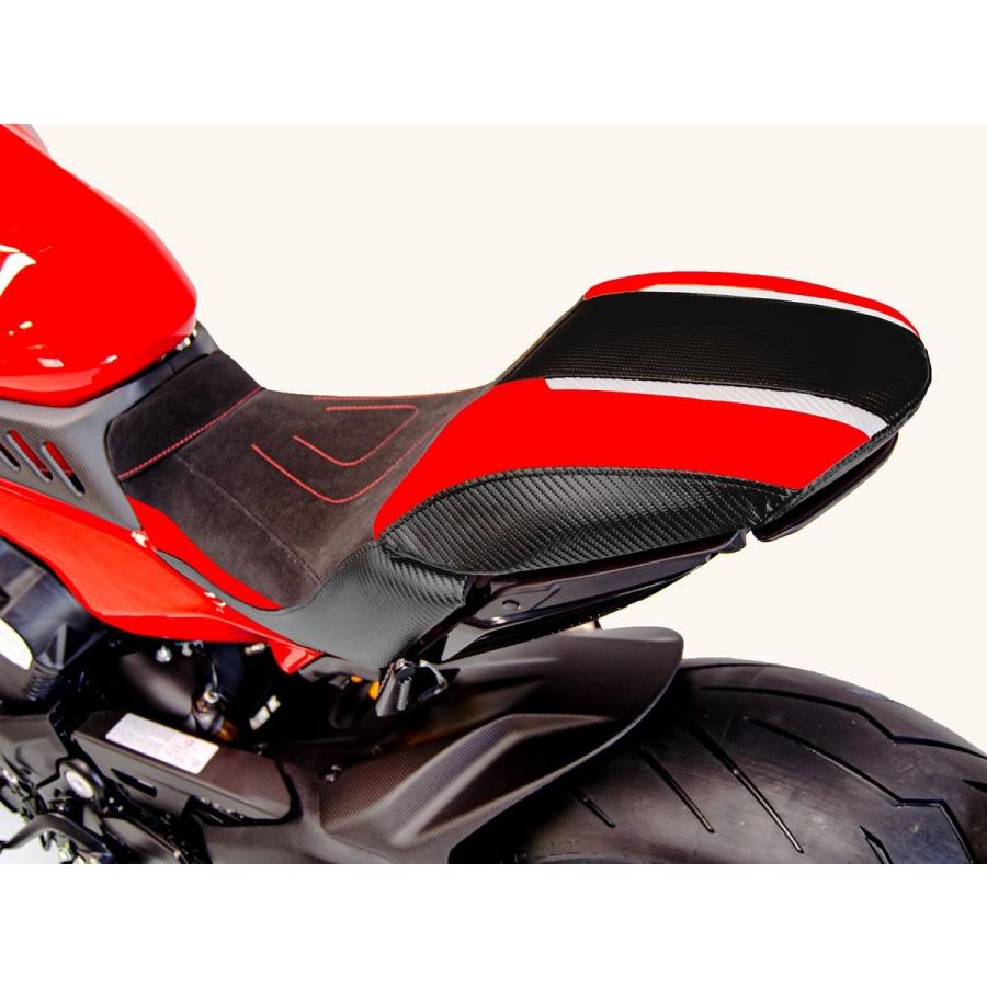 【正規輸入代理店】DUCABIKE (DBK) - 純正シート用 コンフォートカバー (シートヒーター対応) DIAVEL V4 '23-26 ブラック / レッド / ホワイト_3