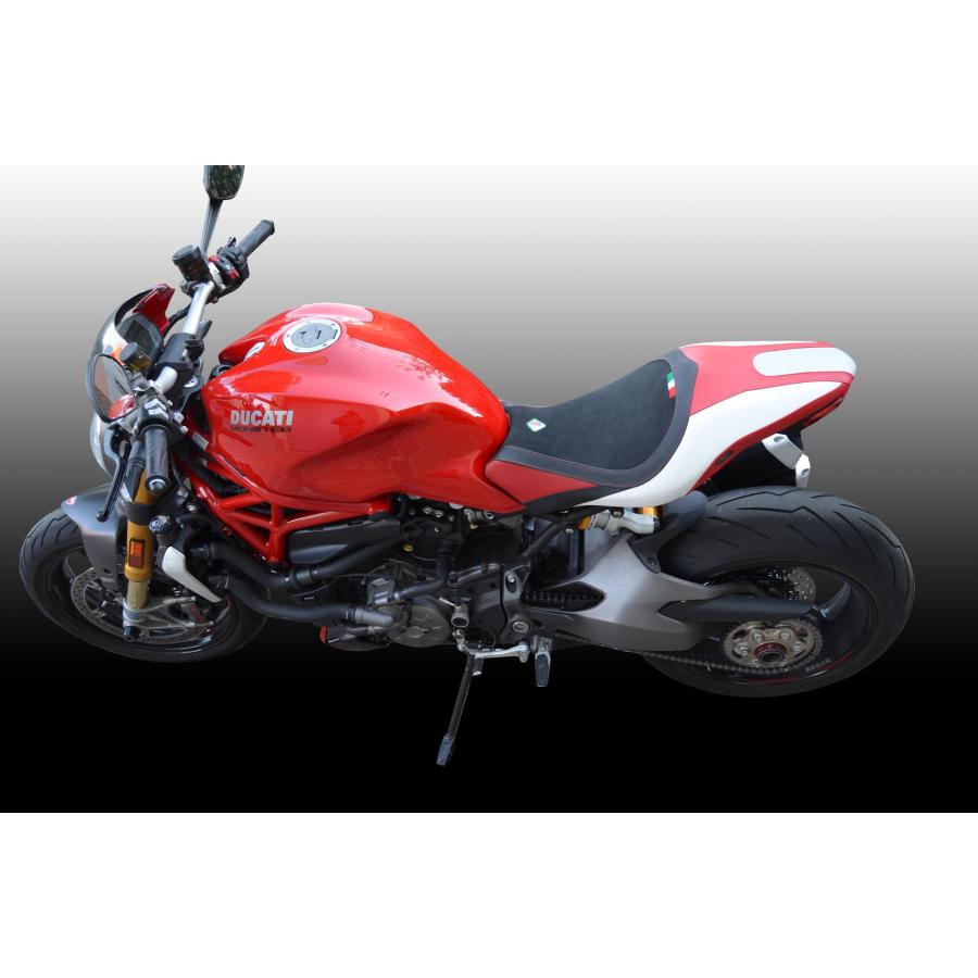 【正規輸入代理店】DUCABIKE (DBK) - 純正シート用カバー MONSTER 821 '18-21 / 1200 / S '17-21 ブラック / レッド_4