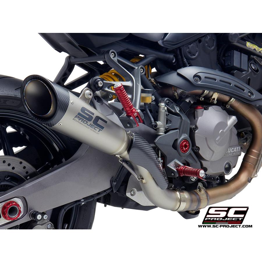 【正規輸入代理店】SC-PROJECT - S1 スリップオンサイレンサー \u0026 フルチタンリンクパイプ MONSTER 821 '18-21の画像