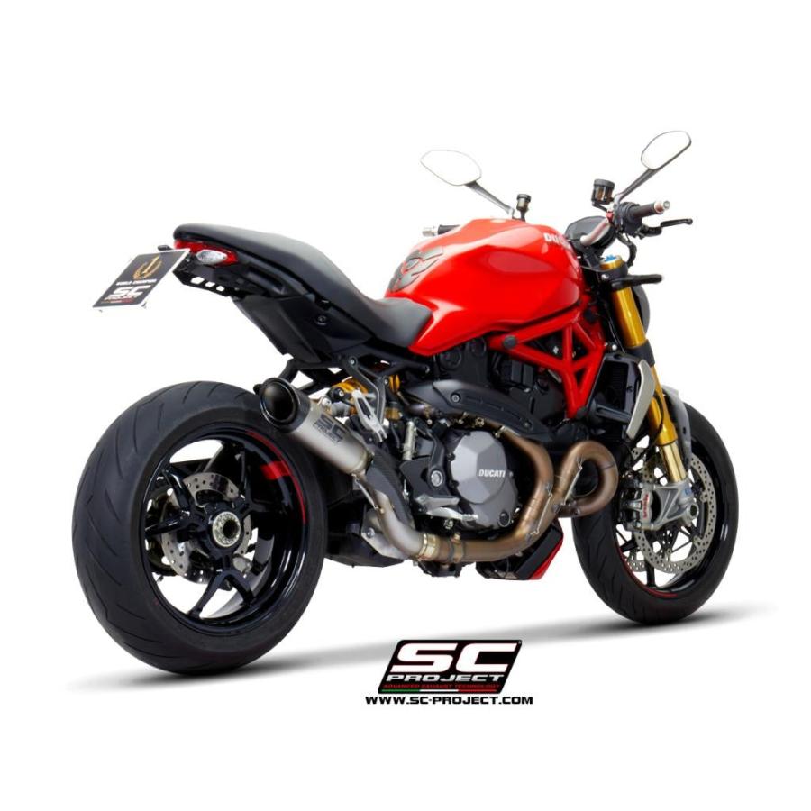 【正規輸入代理店】SC-PROJECT - S1 スリップオンサイレンサー \u0026 フルチタンリンクパイプ MONSTER 1200 / S / R '17-21の画像